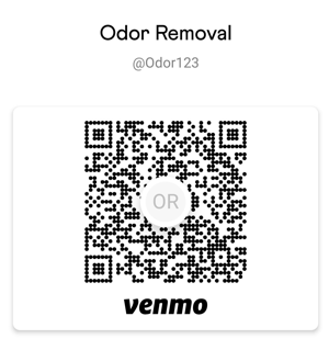Odor Removal Venmo Scan 
